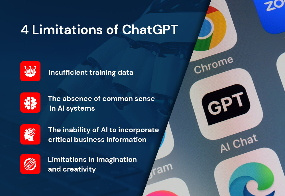 While ChatGPT is a game-changer for businesses, it has its limitations. Businesses should exercise caution.